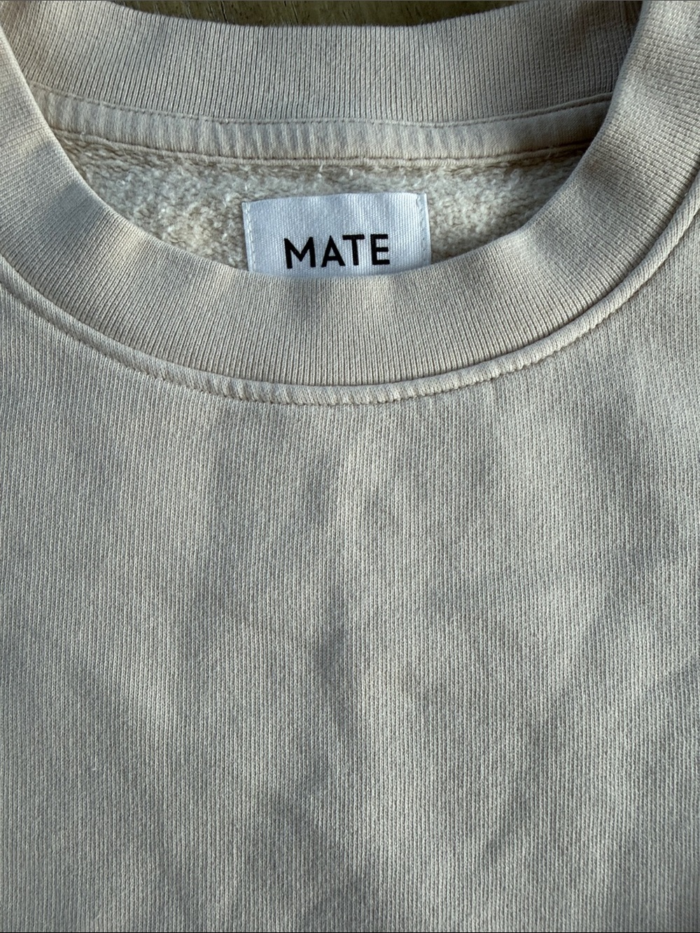 Mate the label Fleece Shrunken Crew Neck Sweatshirt